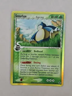 Snorlax Delta Species 10/101 EX Dragon Frontiers Holo Rare Pokemon TCG 2006 - Image 1