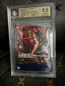 Zoro ST21-015 Flagship Battle 2025 Top 8 Prize ONE PIECE Card Japanese BGS 9.5 - Image 1