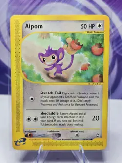 Aquapolis Aipom 67/147 Pokemon Common Card LP - Image 1