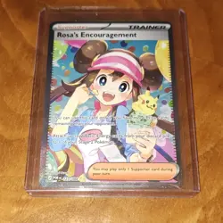 Pokemon Rosa's Encouragement Full Art Trainer-Supporter Holo POR 123/088 Card - Image 1