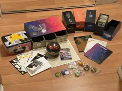 Pokemon Card Lot Sword & Shield Shining Fates Tin Charizard ETB Box 230+ Cards - Image 1