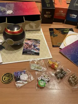 Pokemon Card Lot Sword & Shield Shining Fates Tin Charizard ETB Box 230+ Cards - Image 3