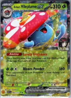 Erika's Vileplume ex 003/217 ME: Ascended Heroes - Pokemon Card - NM - Image 1