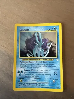 Pokemon TCG Suicune Holo Rare Card 14/64 Neo Revelation - Image 1