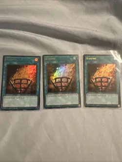 3x Bonfire RA03-EN073 Ultra Rare 1st Edition Yugioh Card Playset NM - Image 1