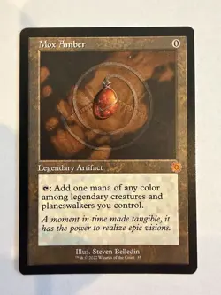 Mox Amber the Brothers' War Retro Frame Mythic Rare Legendary MTG Card - Image 1