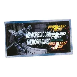 Sony PlayStation 1 PS1 Armored Core Vintage VTG Memory Card Sticker - Image 1