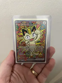 Meowth EX SIR Full Art Holo Rare Pokemon TCG Card 121/088 Perfect Order - Image 1