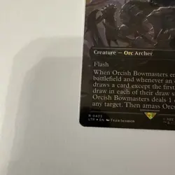 MTG Magic Lord of the Rings #433 Orcish Bowmasters Rare Borderless Foil - Image 5