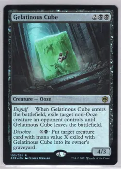 1x Gelatinous Cube *Foil* - AFR - Near Mint - Image 1