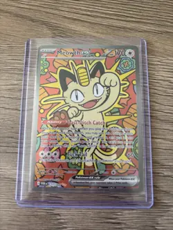 Meowth ex 121/088 ENGLISH Special Illustration Rare - Perfect Order SIR Pokemon - Image 1