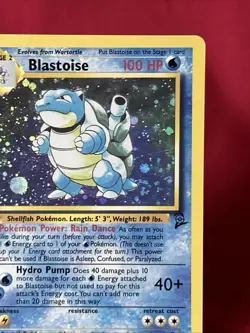 Blastoise 2/138 Holo Base Set 2 Pokemon Card LP Condition (T117) - Image 3