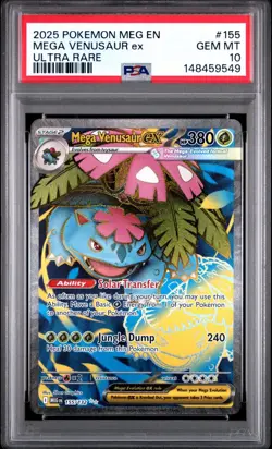 (PSA 10) Pokemon: Mega Evolutions – Mega Venusaur ex #155 [Full Art] - Image 1