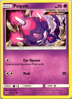Poipole 107/214 - Lost Thunder - Common - Near Mint - Pokemon TCG Cards - Image 1