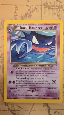 Dark Haunter 36/105 Neo Destiny Set ENGLISCH ENG WOTC Pokemon Alpollo - Image 1