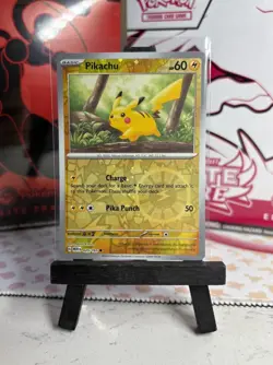 Pokemon Costco 151 Cosmos And Reverse Foil Promo Pikachu 025/165 US Exclusive - Image 1