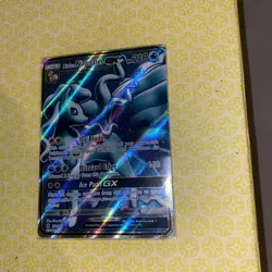 Pokemon Sun Moon Guardians Rising Alolan Ninetales gx 132 132/145 mint full art - Image 2