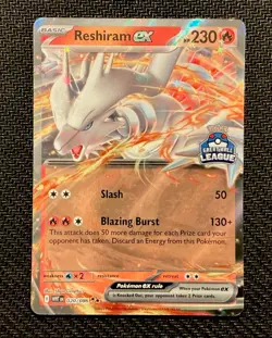 Pokemon Reshiram Ex 020/086 Great Ball League PRIZE WINNER SEA Stamp Promo - Image 1