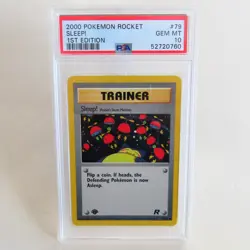 Pokemon TCG – Sleep ! – Rocket 1st edition - English - PSA 10 - Image 1