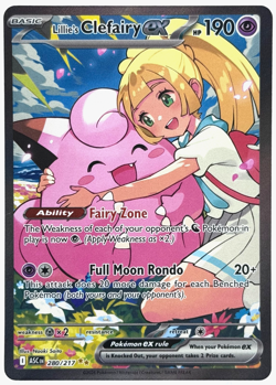 Pokemon Lillie's Clefairy ex Ascended Heroes 280/217 Special Illustration Rare - Image 1