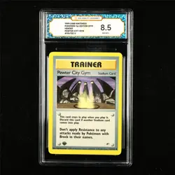 TQG 8.5 NM-MT+ 1999-2000 Pokemon ENG Pewter City Gym 115/132 U - Image 1
