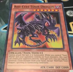 Yu-Gi-Oh! Red-Eyes Toon Dragon SHVI-EN036 Shining Victories Unlimited Super Rare - Image 1
