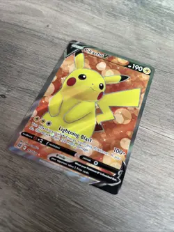 Pikachu v Full Art Holo Card 157/172 Rare Pokemon Trading Card - Image 3