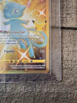 Celebrations Mew Full Art Ultra Rare Gold Holo 25/25 Pokemon Card NM - Image 5