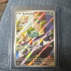 Pokemon Bulbasaur Illustration Rare Holo Stellar Crown 143/142 Basic 70 HP Card - Image 1