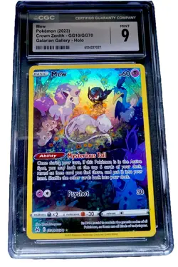 Pokemon Mew GG10/GG70 CGC Mint 9 Crown Zenith Galarian Gallery - Image 1