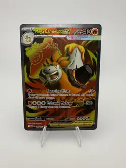 Pokemon Card TCG: Mega Camerupt ex 156/132 Mega Evolution Full Art Holo Rare NM - Image 1