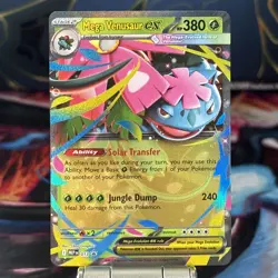 Pokemon TCG Mega Venusaur ex 13 Promo ME01: Mega Evolution Near Mint - Image 1