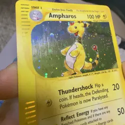 Pokemon TCG Ampharos Holo Rare Vintage H1/H32 Aquapolis LP - Image 3