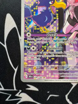 Team Rocket's Murkrow 200/182 Pokemon TCG Destined Rivals Illustration Rare - Image 2