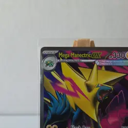 Pokemon Mega Manectric EX Full Art Holo Me01: Mega Evolution 158/132 Ultra Rare - Image 3
