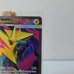 Pokemon Mega Manectric EX Full Art Holo Me01: Mega Evolution 158/132 Ultra Rare - Image 5