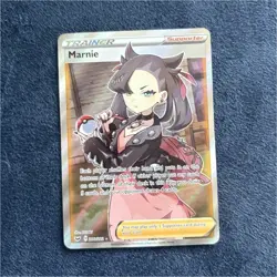 Pokemon Marnie Full Art Ultra Rare Trainer Sword & Shield Holo 200/202 English - Image 1