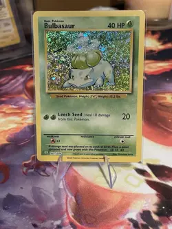 Pokemon Bulbasaur Trading Card Game Classic Holo 001/034 CLV NM Condition - Image 1