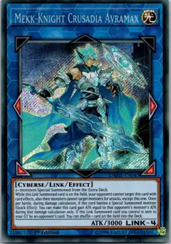 Yugioh Mekk-Knight Crusadia Avramax DANE-EN047 1st Edition Secret Rare NM - Image 1