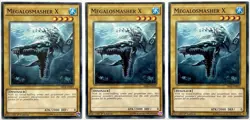 3 x SR04-EN003 Megalosmasher X - Common - 1st Edition Near Mint YuGiOh Cards - Image 1