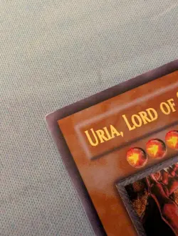 Yu-Gi-Oh! TCG Uria, Lord of Searing Flames SOI-EN001 First Edition Ultimate Rare - Image 3