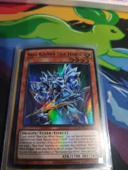 Yugioh! Neo Kaiser Sea Horse - SDWD-EN004 - Super Rare - 1st Edition Near Mint, - Image 1