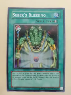 Yugioh! Sebek's Blessing PCJ-EN002 Secret Rare VLP - Image 1