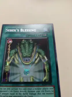 Yugioh! Sebek's Blessing PCJ-EN002 Secret Rare VLP - Image 2