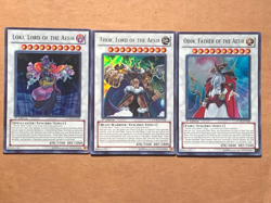 yugioh Thor, LOKI, LORD Odin, Father OF THE AESIR STOR-EN038 + 39 + 40 set 1st N - Image 3
