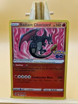 Radiant Charizard - 011/078 -Pokemon TCG SWSH Pokemon GO - Holo - Radiant Rare - Image 1