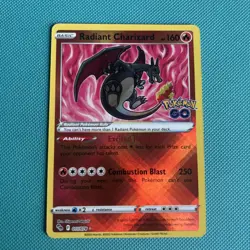 Radiant Charizard - 011/078 -Pokemon TCG SWSH Pokemon GO - Holo - Radiant Rare - Image 5