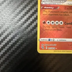 Pokemon Card Radiant Charizard 011/078 Pokemon GO Holo Radiant Rare Played - Image 2