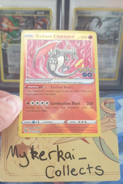 Pokemon TCG Radiant Charizard 011/078 Pokemon Go Holo Radiant Rare NM - Image 2