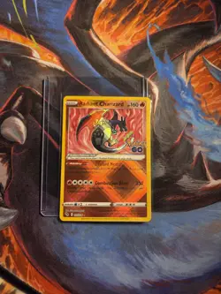 Pokemon TCG Radiant Charizard Pokemon GO 011/078 Holo Radiant Rare NM WOW - Image 1